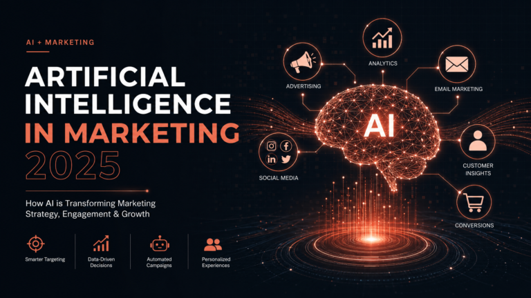 Inteligência Artificial no Marketing Digital em 2025: Dados, Aplicações e Como Implementar